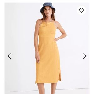 madewell knit apron cami dress NAVY